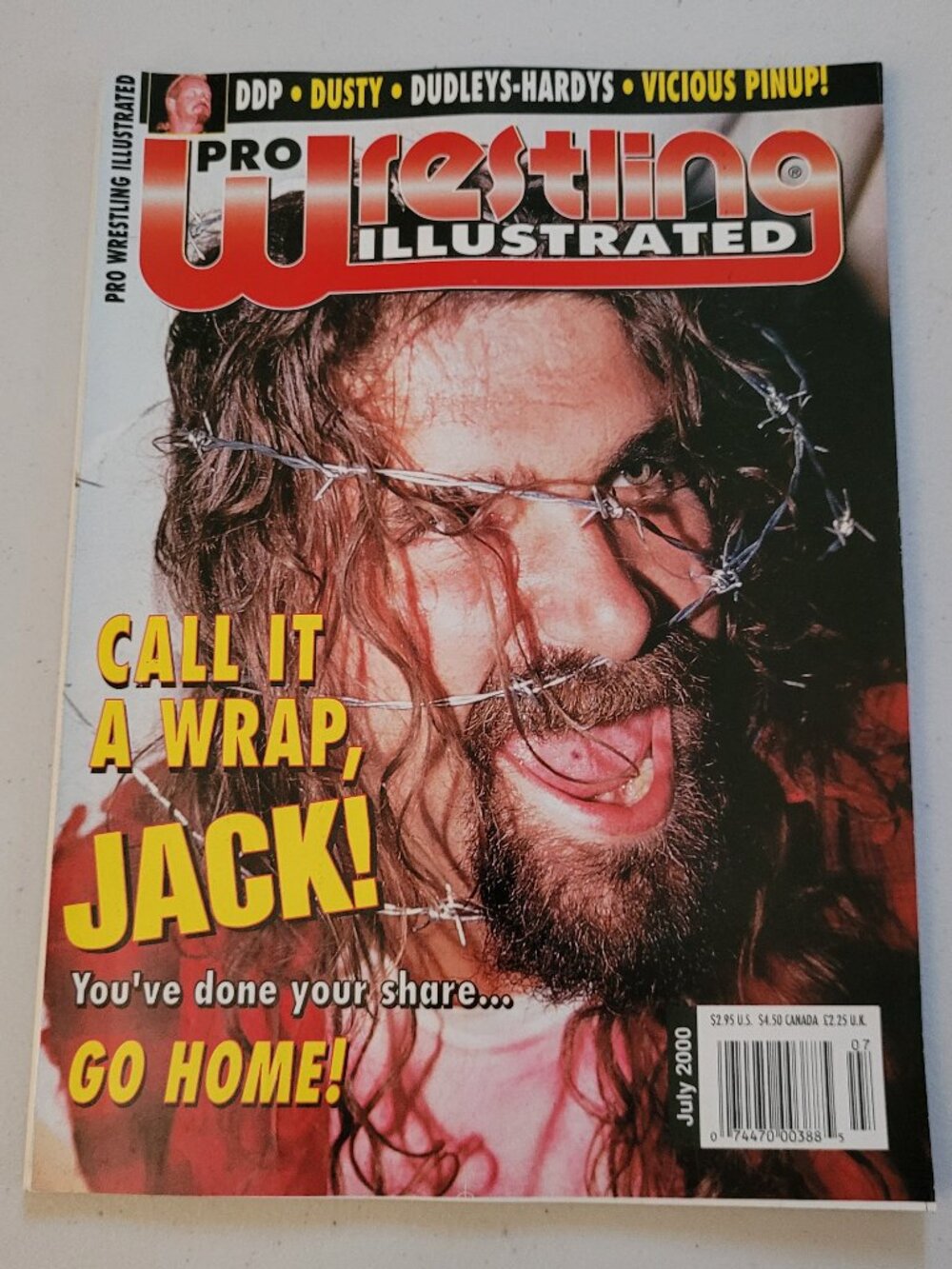 Pro Wrestling Illustrated Call It A Wrap Cactus Jack July 2000